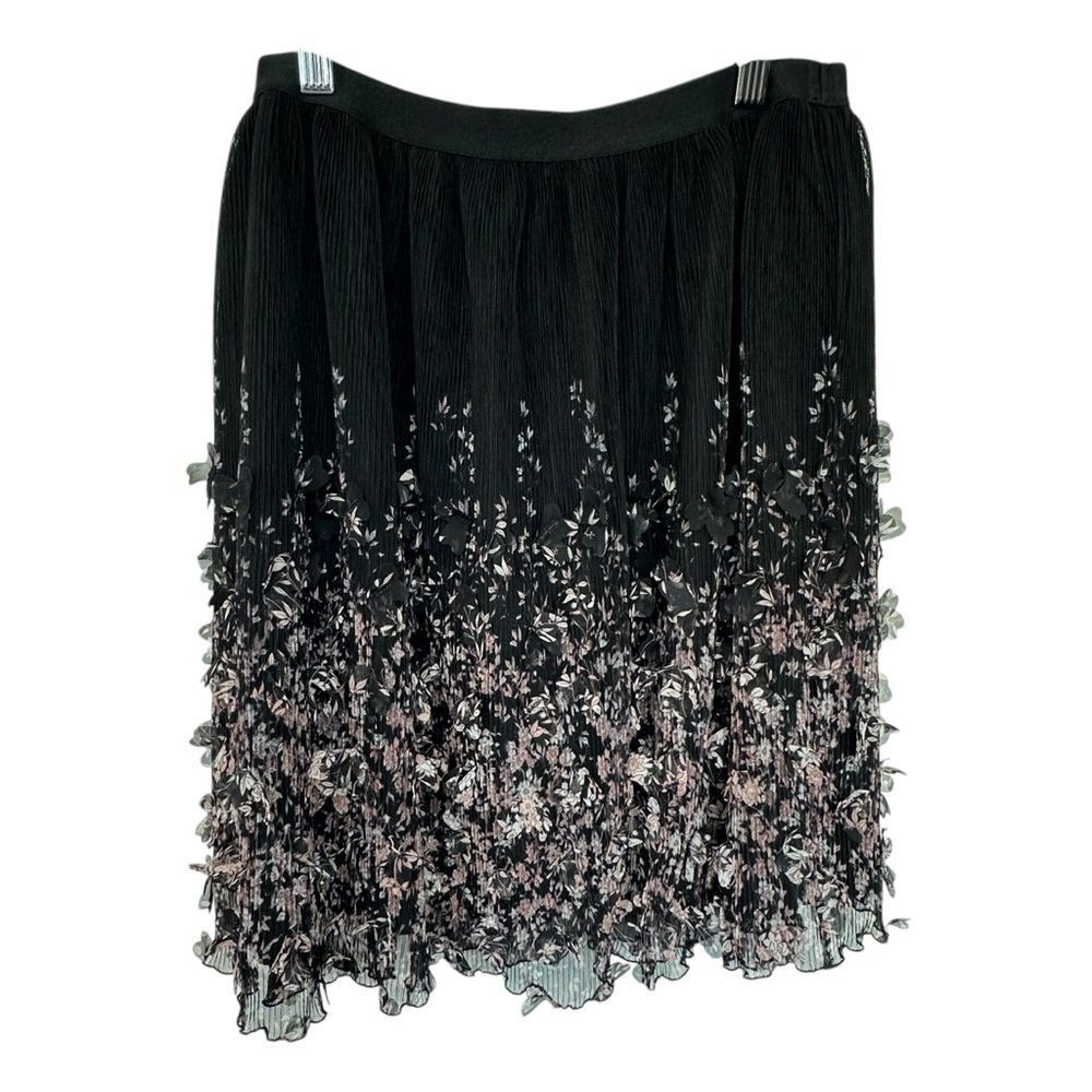 A New Day Black Micro Pleat 3D Fairy‎ Whimsigoth Skirt, Small